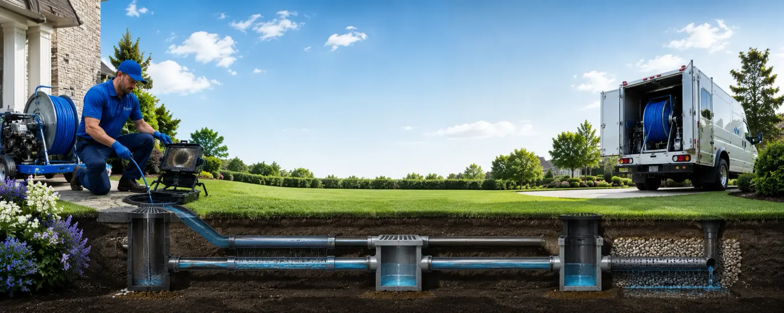 Outdoor drain cleaning information for Lake Villa, IL